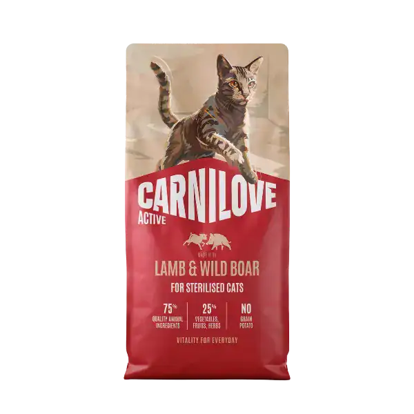 Carnilove Active Lamb & Wild Boar Sterilised Cats 6KG