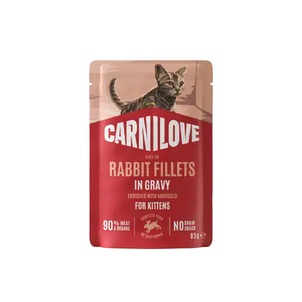 Carnilove Pouch in Gravy Compleet Natvoer Kitten