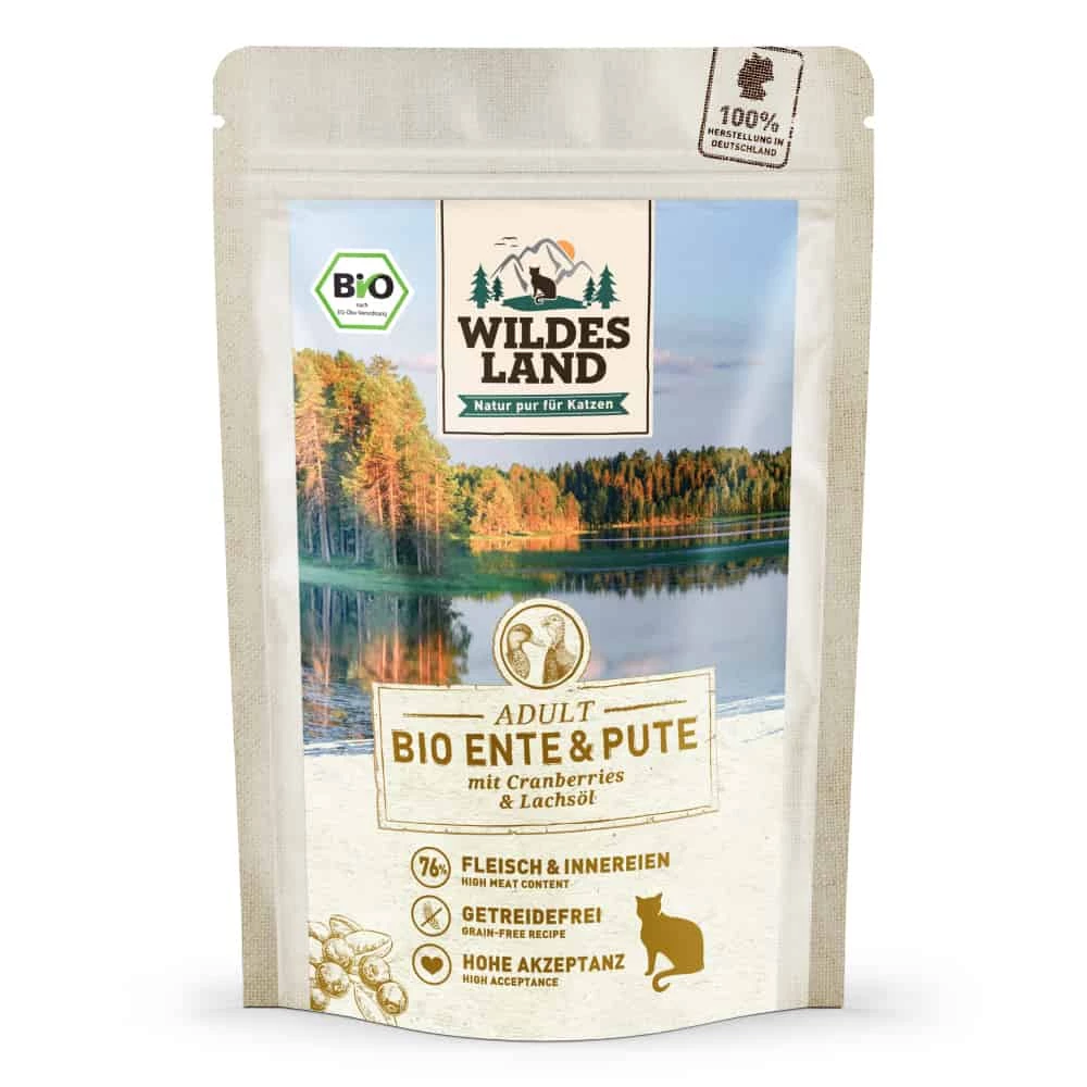 Wildes Land BIO Eend en Kalkoen met Zalmolie