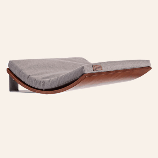 Cosy And Dozy Chill wand bed walnoot Stone
