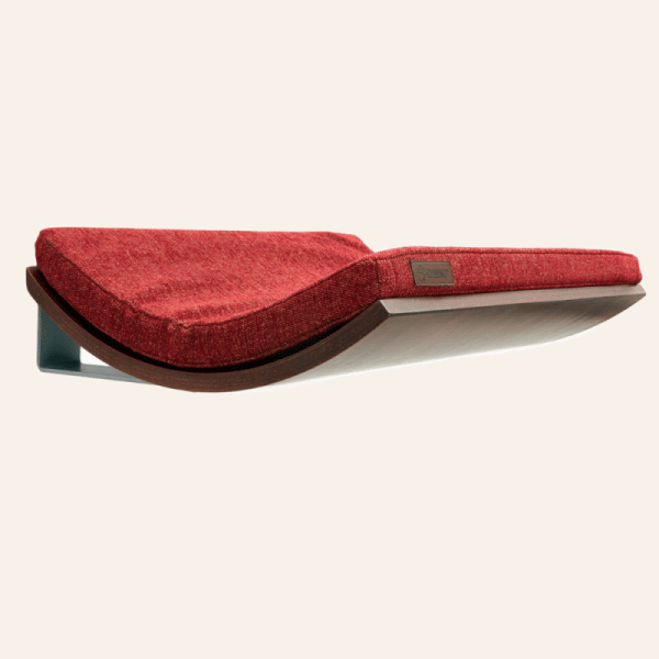 Cosy And Dozy Chill wand bed walnoot elegant Rood