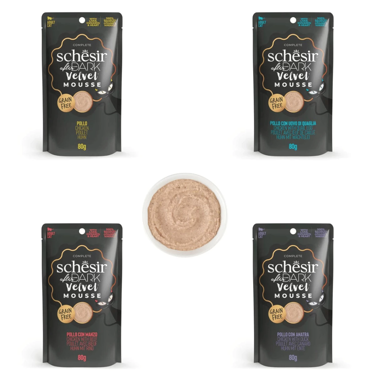 Schesir After dark Velvet Mousse Compleet natvoer kat