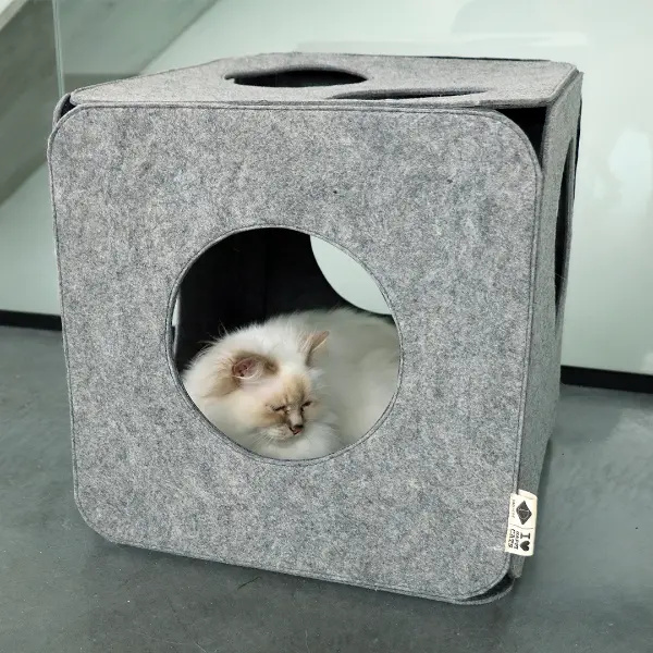 I Love Happy Cats NALA Vilten Speelkubus - Poezenparadijs