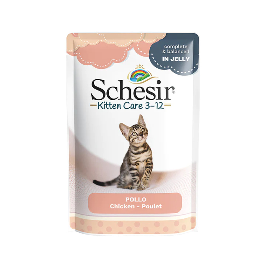 Schesir Baby Kitten Care 3-13 In Jelly Kip 85g Pouch