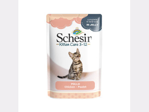 Schesir Baby Kitten Care 3-13 In Jelly Kip 85g Pouch