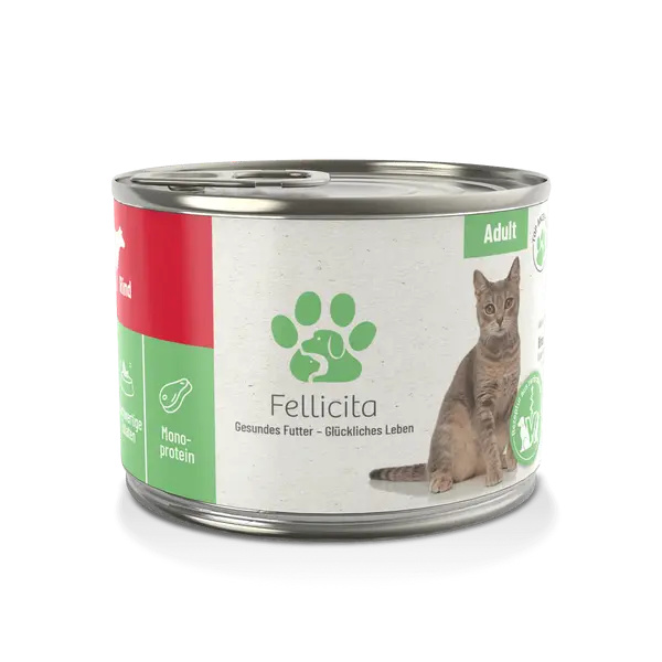 Fellicita puur vlees compleet natvoer Rund 200g
