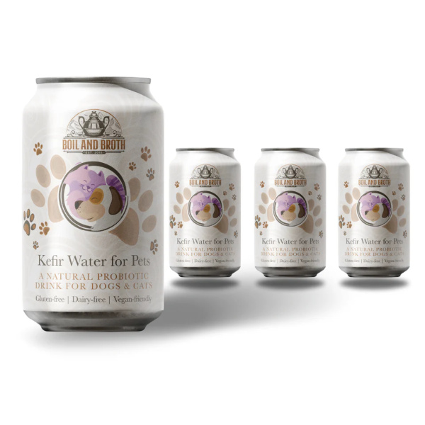 Boil & Broth Waterkefir Probiotische Drank voor Katten en Honden