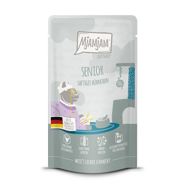 MjaMjaM Senior Compleet Natvoer Voor Oudere Katten Kip 125g pouch