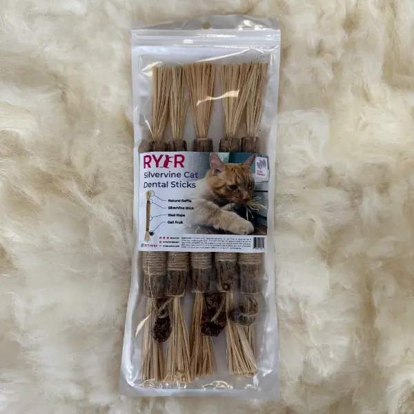 RYERCAT Silvervine Cat Dental Sticks