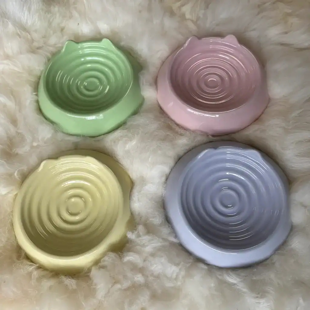 Poezenparadijs Keramische Voerbak met Kattenoortjes