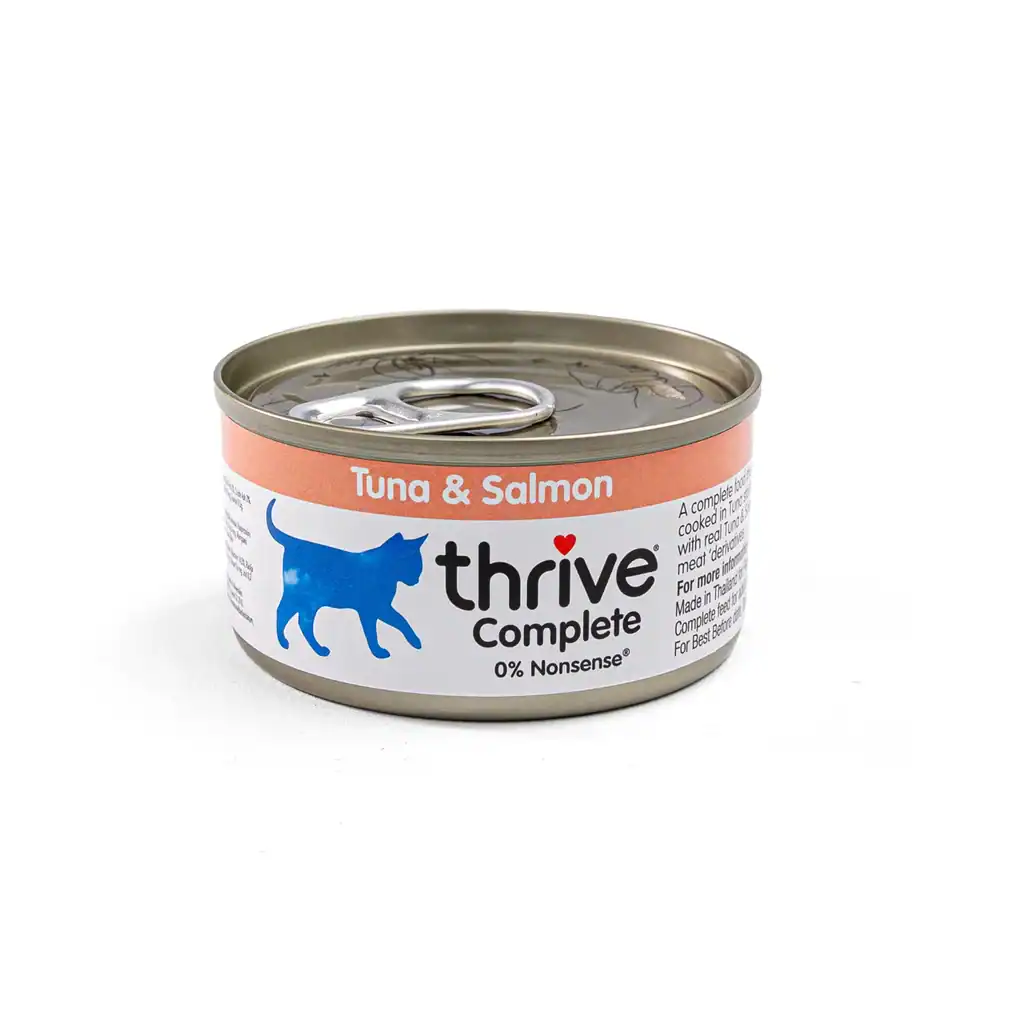 Thrive Compleet Natvoer voor Katten Tonijn en Zalm