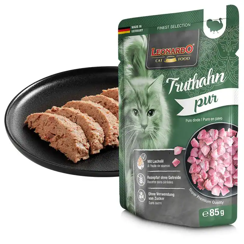 Leonardo Finest Selection Puur Vlees voor Katten Kalkoen