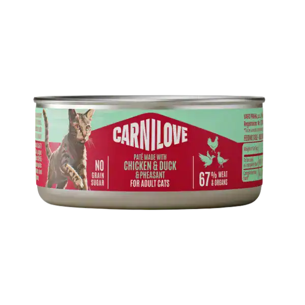 Carnilove Cans Paté Compleet Natvoer Kat Chicken & Duck & Pheasant