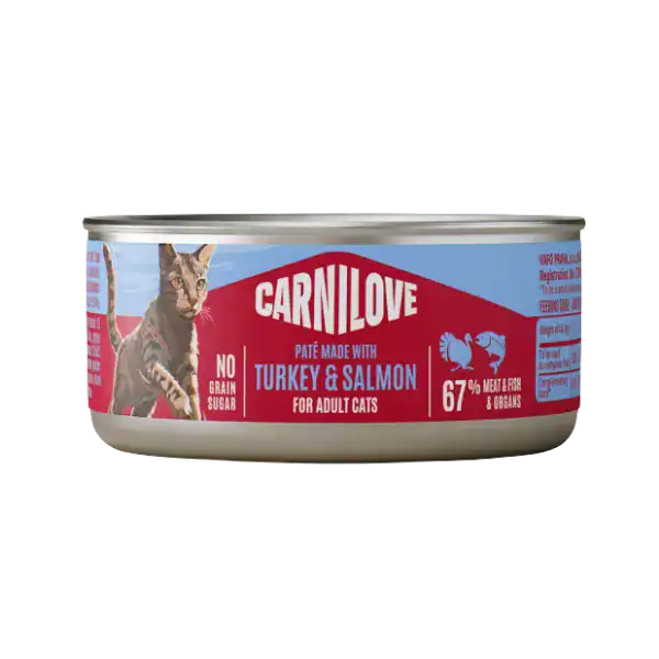 Carnilove Cans Paté Compleet Natvoer Kat Turkey & Salmon
