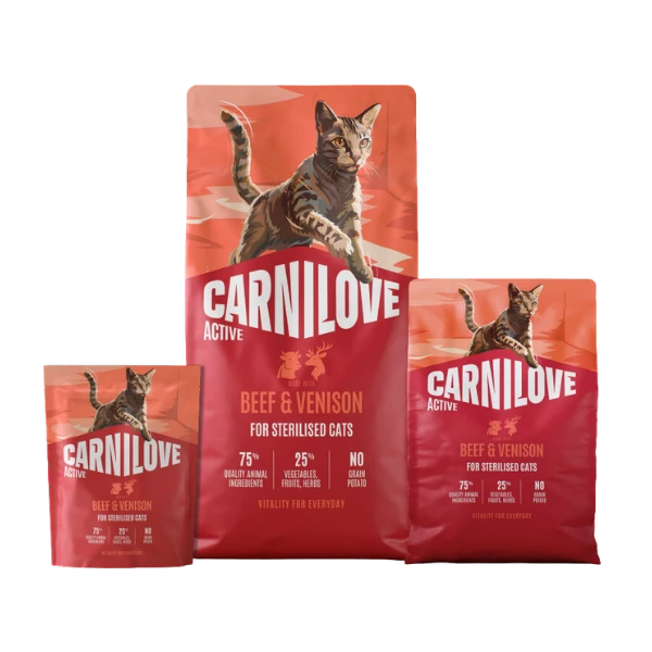 Carnilove Active Beef & Venison Voor Gecastreerde Katten