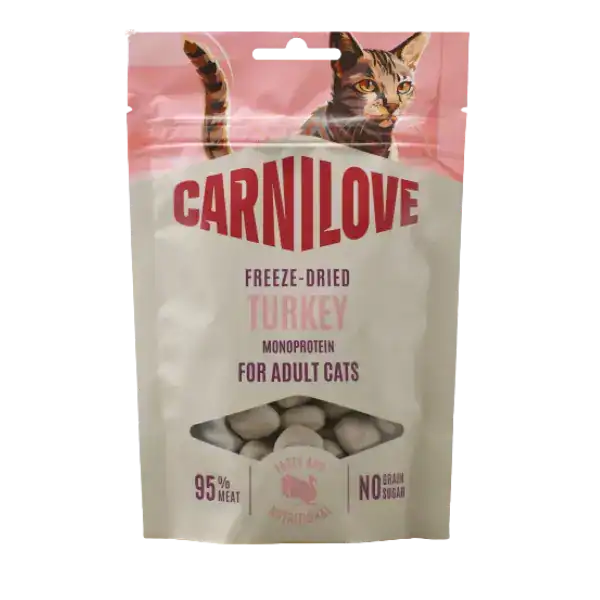 Carnilove Freeze-Dried Snacks voor Katten Kalkoen
