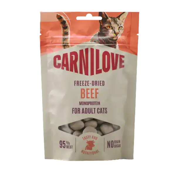 Carnilove Freeze-Dried Snacks voor Katten Rund